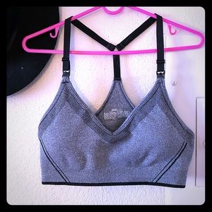 Gray Maternity Nursing Bra